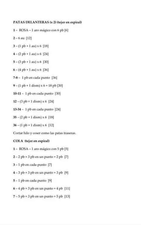 Patrón de Amigurumi Dinosaurio Triceratops Rosa