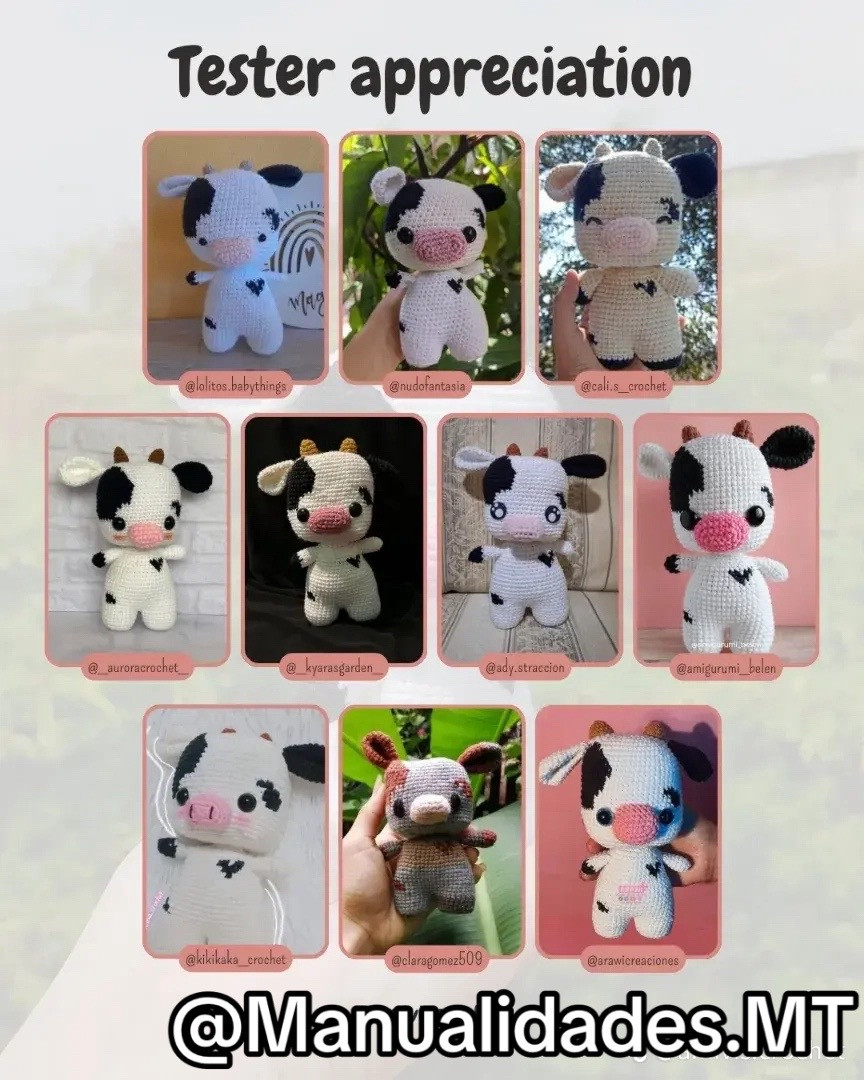 Patrón de Amigurumi Funko Vaquita Gratis