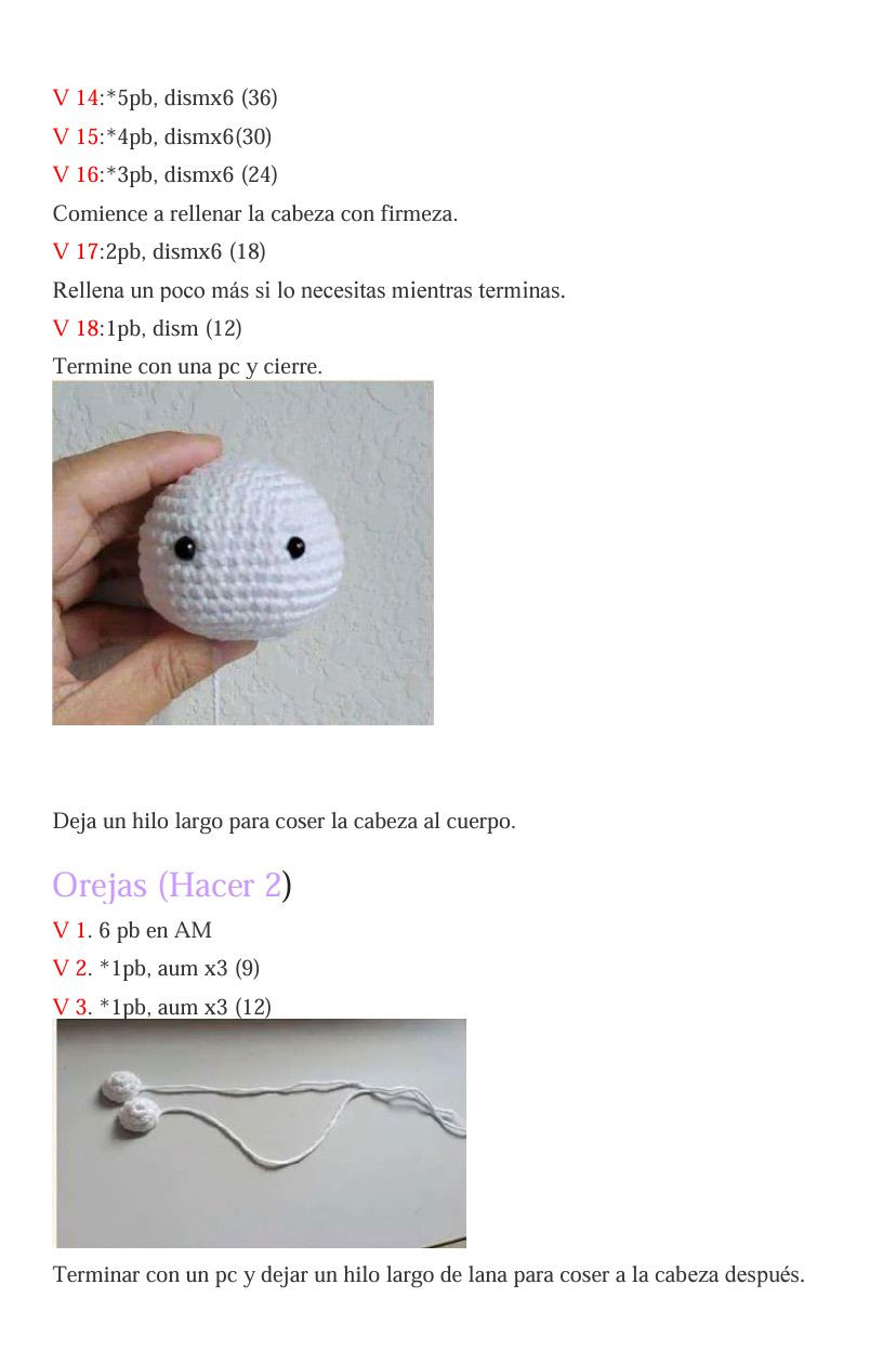 Patrón de Amigurumi Hello Kitty paso a paso gratis