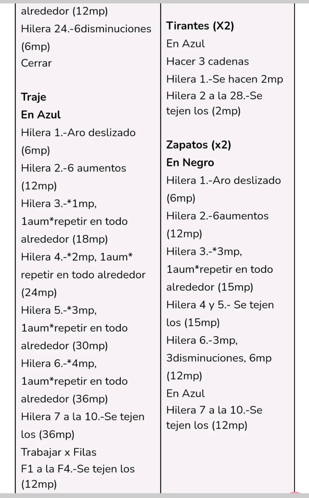 Patrón de amigurumi Minion: cuerpo, ojos y traje azul