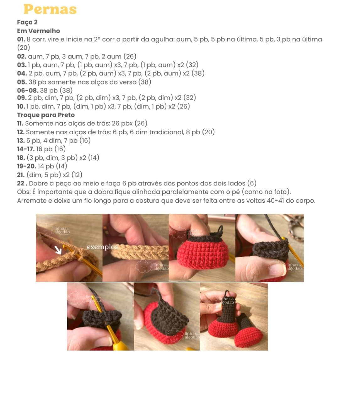 Patrón de Amigurumi Minnie Mouse con Vestido Rojo y Laço