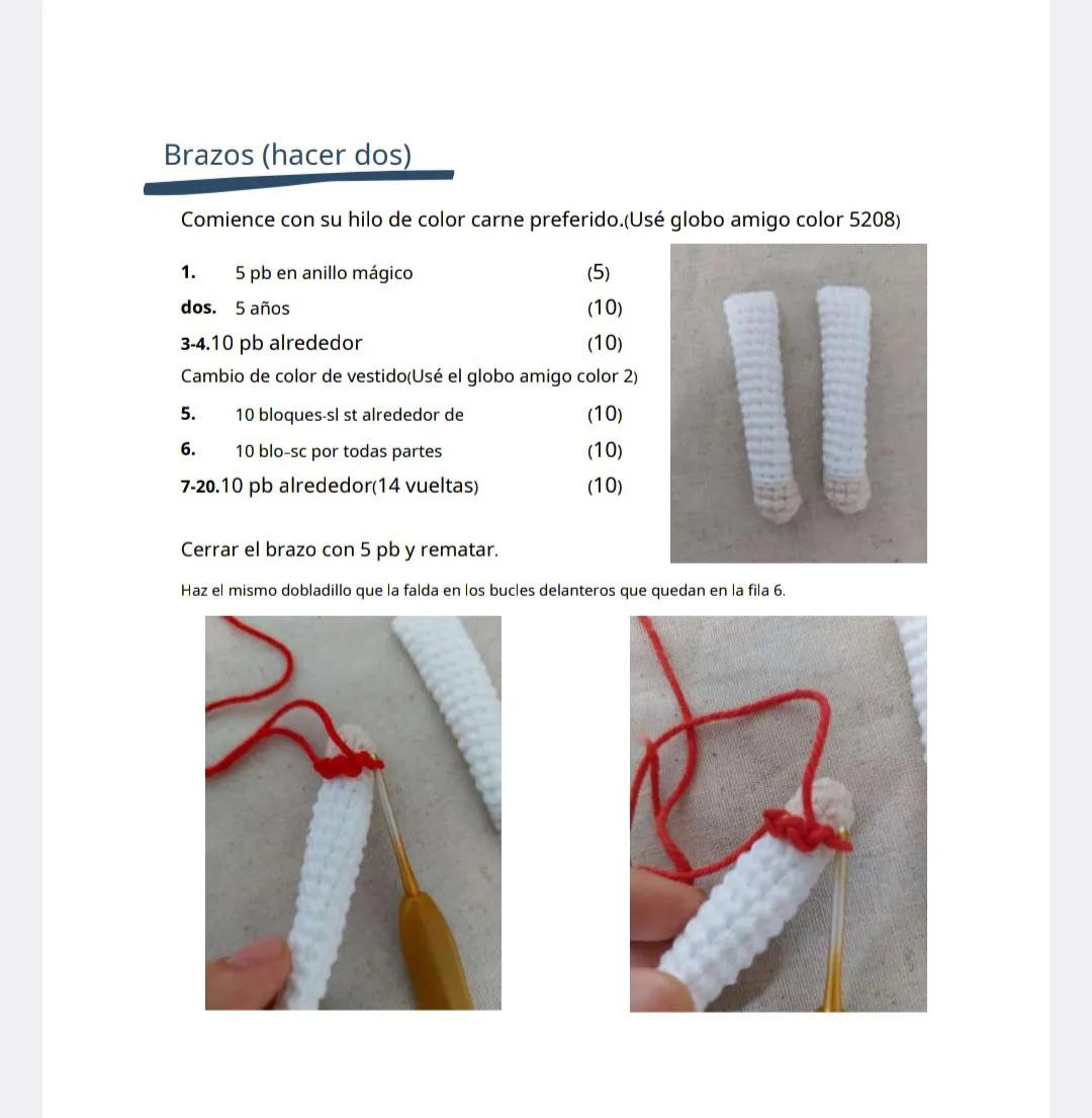 Patrón de Amigurumi: Muñeca con cabello amarillo y vestido azul