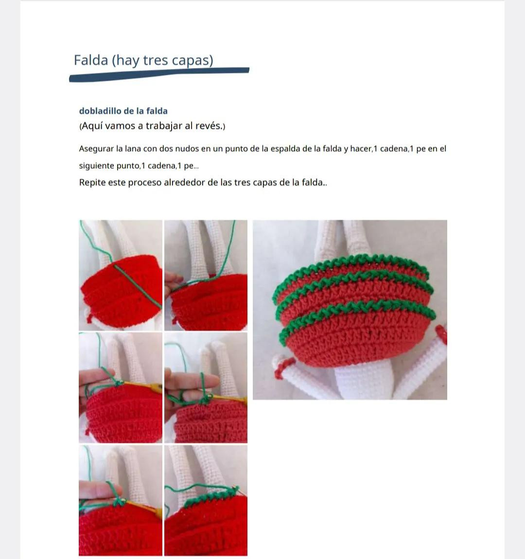 Patrón de Amigurumi: Muñeca con cabello amarillo y vestido azul