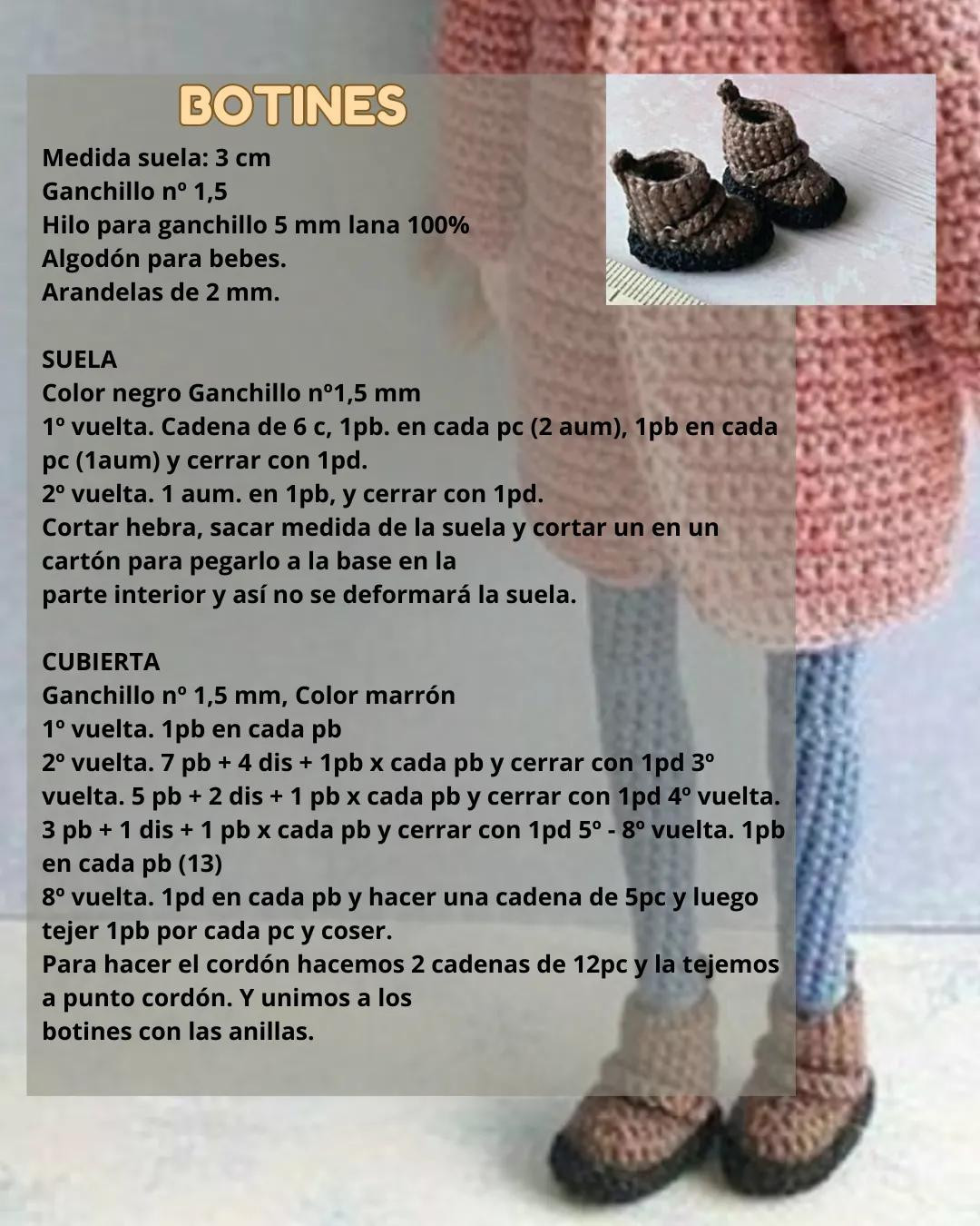 Patrón de Amigurumi Muñeca Nany's con Abrigo Rosa