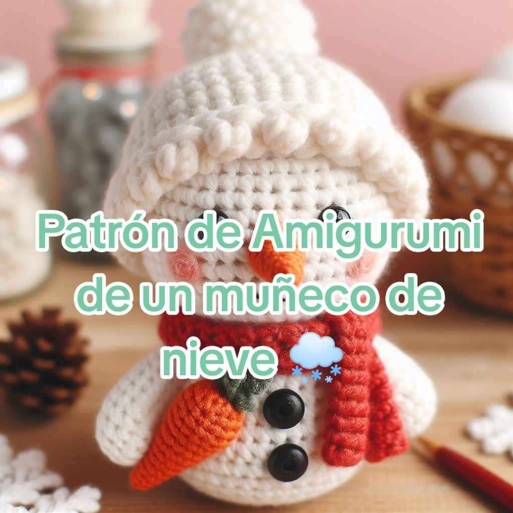 Patrón de Amigurumi Muñeco de Nieve Invierno PDF Gratis