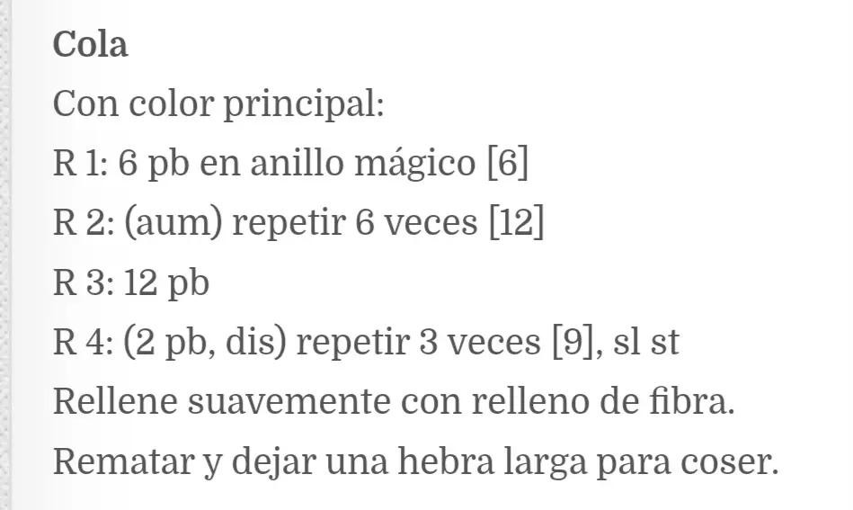 Patrón de amigurumi para conejito con corazón y lazo rosa, instrucciones detalladas en español