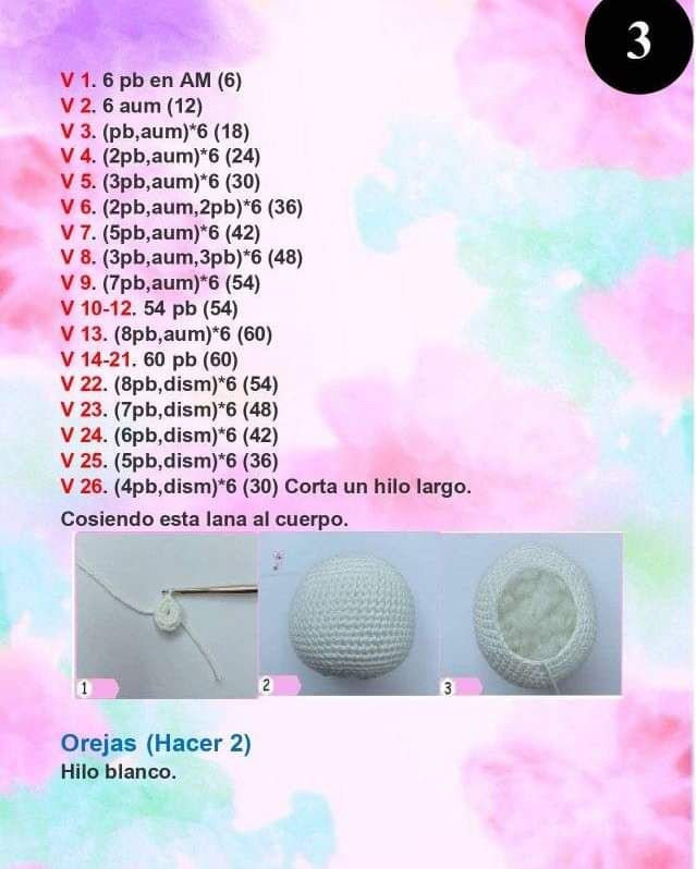 Patrón de Amigurumi Pareja de Conejitos Paso a Paso