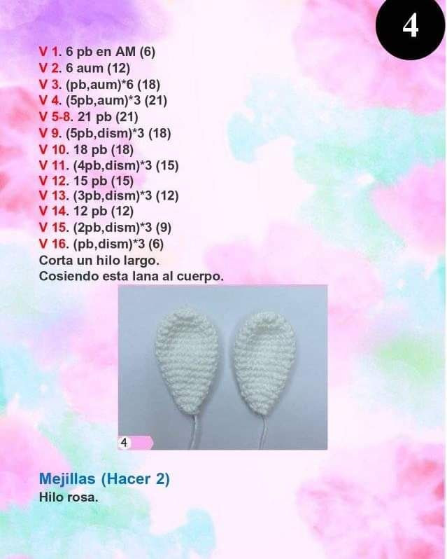 Patrón de Amigurumi Pareja de Conejitos Paso a Paso