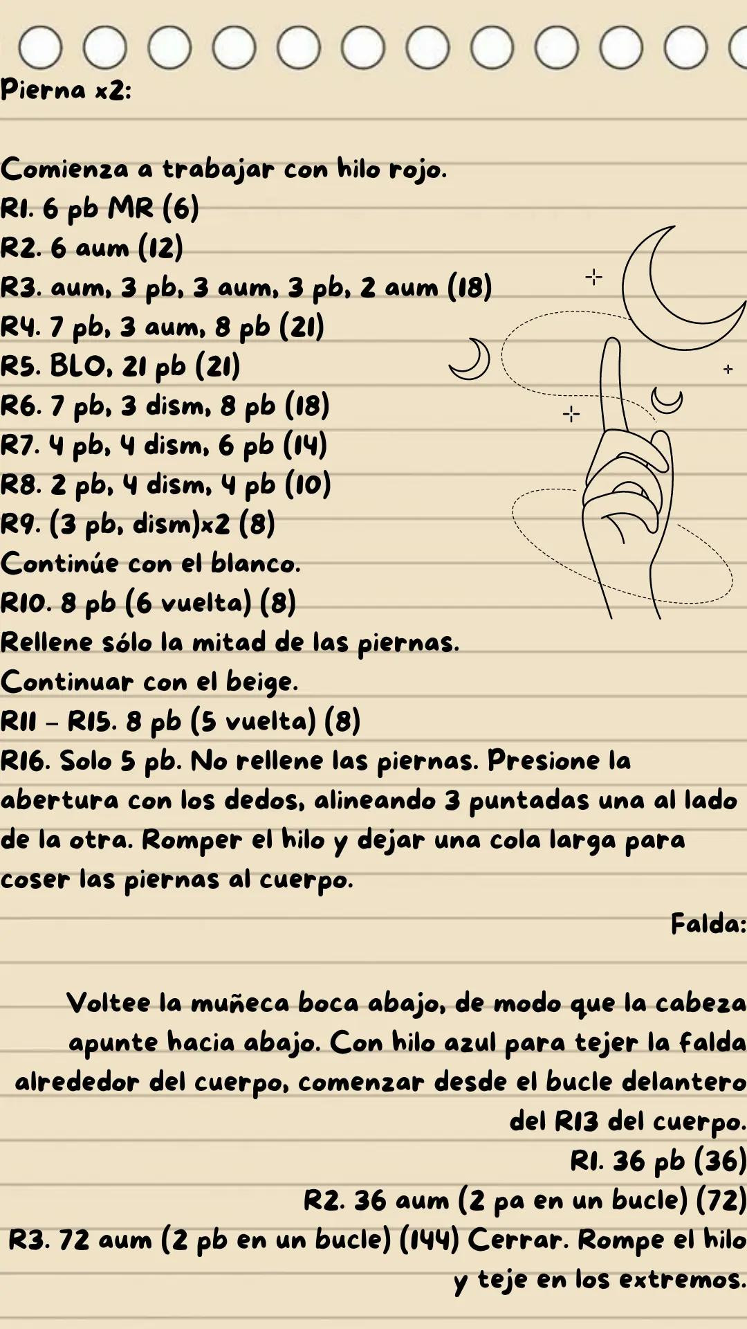 Patrón de Amigurumi Sailor Moon con cabello rubio y traje azul