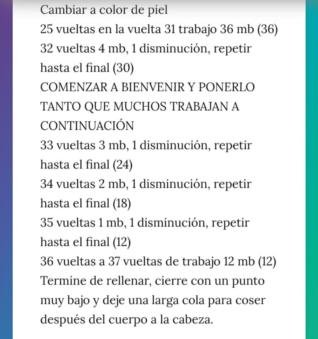 Patrón de amigurumi sirena con cola verde y cabello rojo