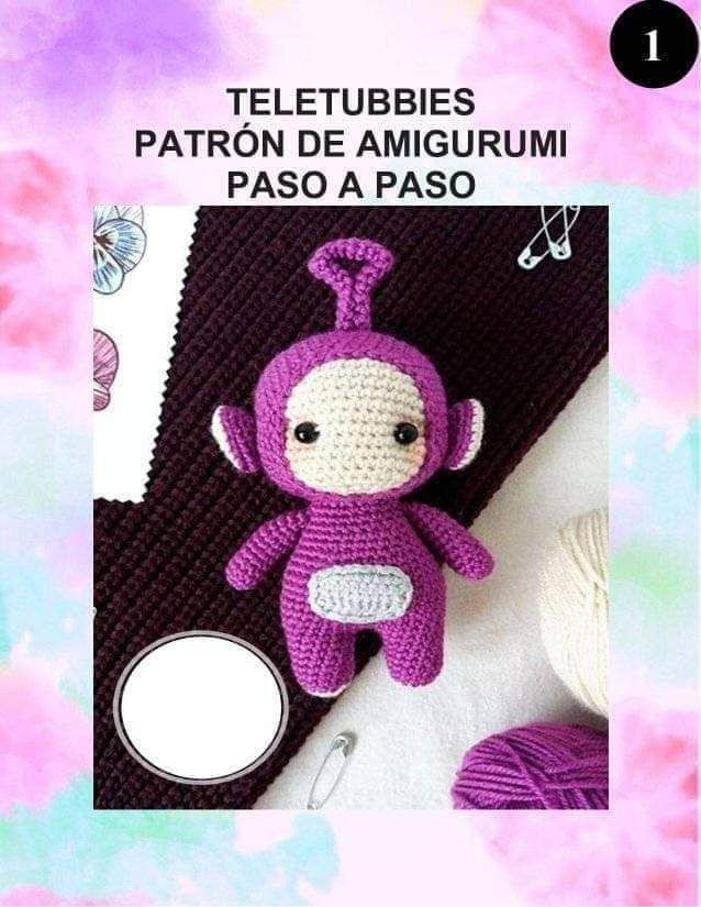 Patrón de Amigurumi Teletubbies Tinky Winky Paso a Paso