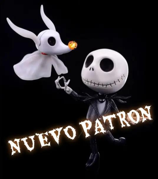 Patrón de Amigurumi Zero el Fantasma de La Noche de los Muertos Vivientes