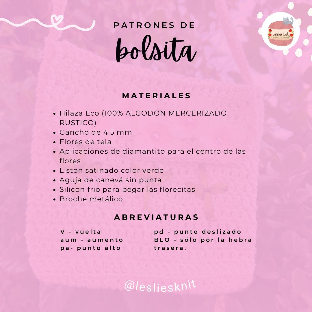 Patrón de Bolsita Mágica con Flores: Guía Paso a Paso para Crear una Bolso Crochet Bonito y Elegante