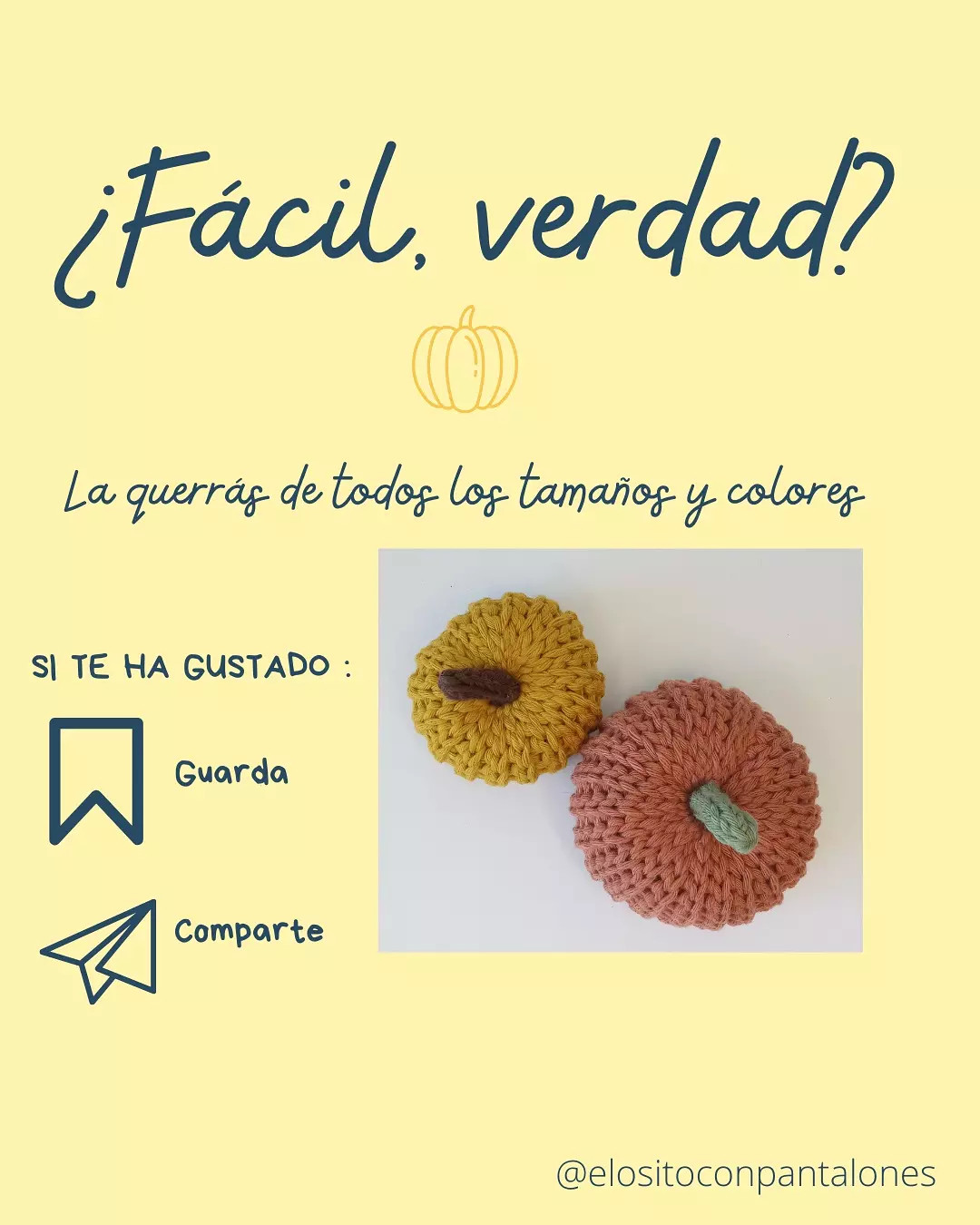Patrón de Calabaza Fácil: Tutorial Paso a Paso para Móc Len con Hilo Drops Paris y Aguja de 3mm
