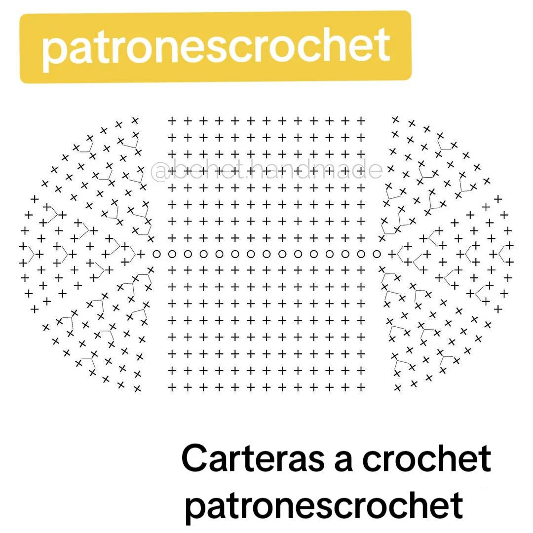 Patrón de cartuchera rectangular a crochet