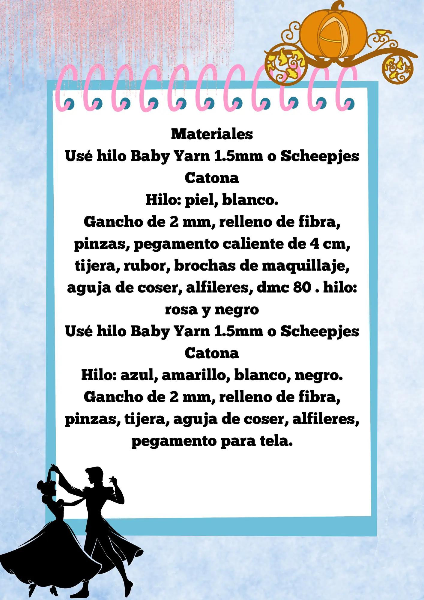 Patrón de Cenicienta gratuito