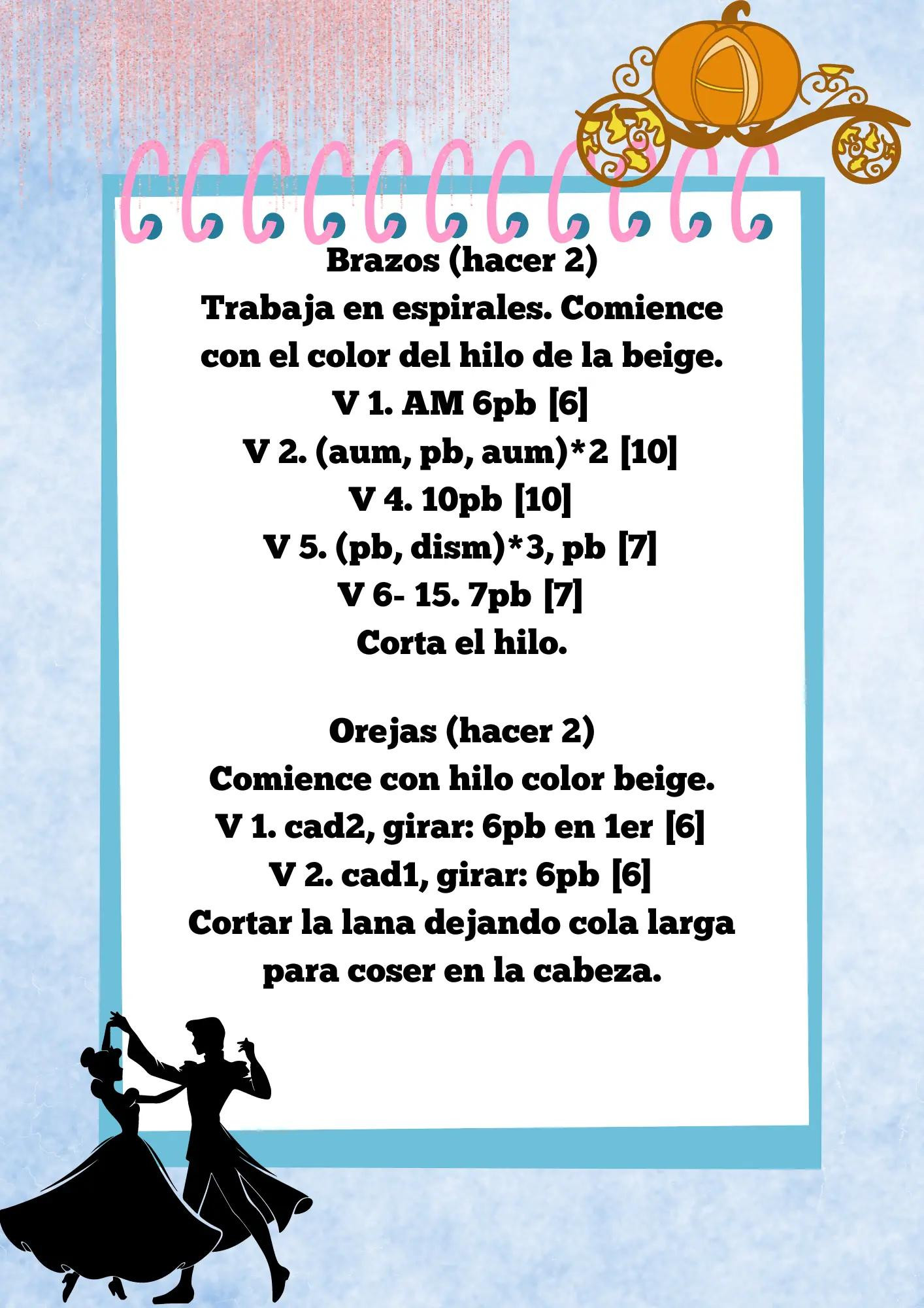 Patrón de Cenicienta gratuito