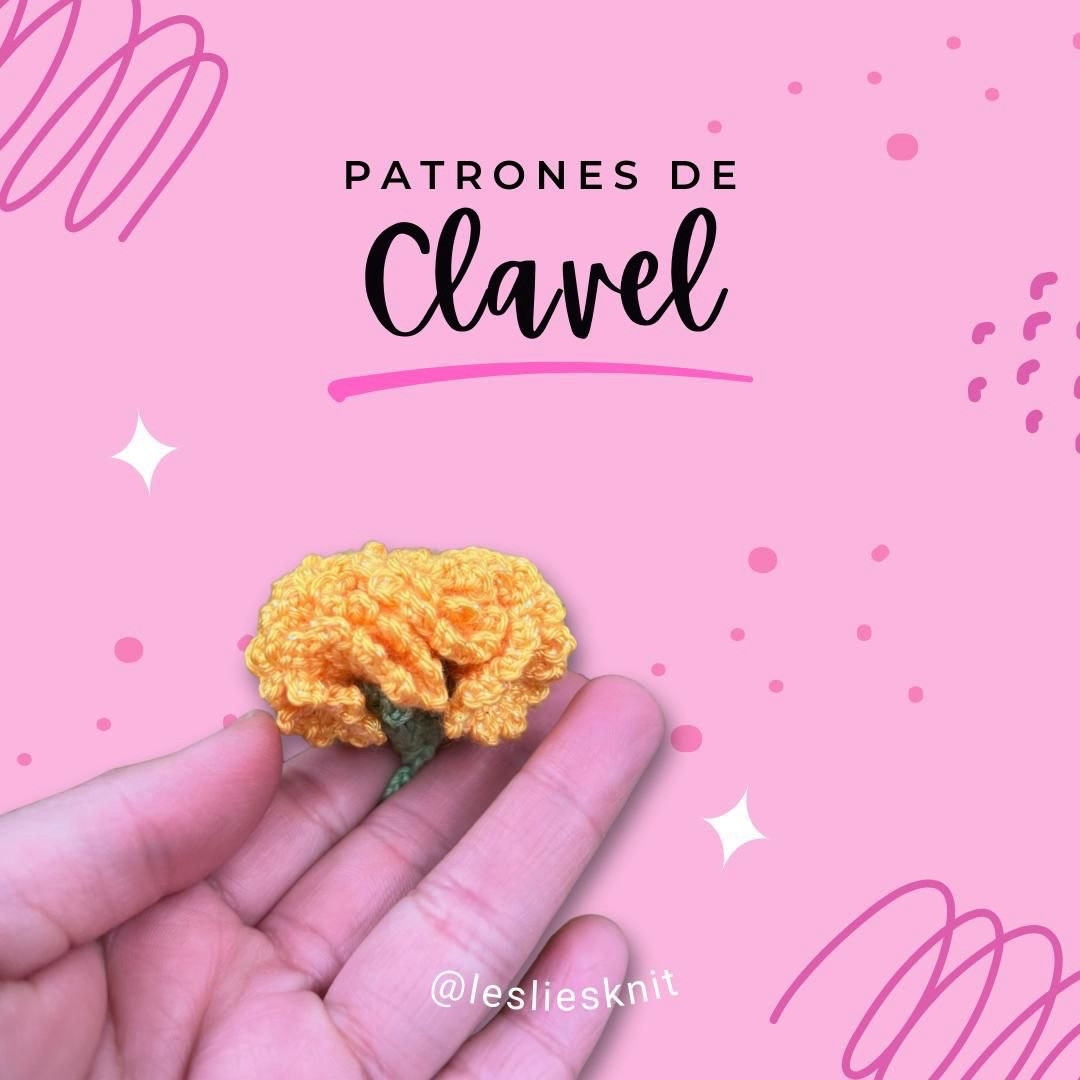 Patrón de Clavel Amarillo Móc Len
