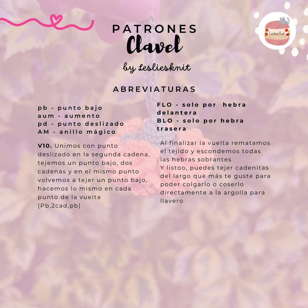 Patrón de Clavel Amarillo Móc Len