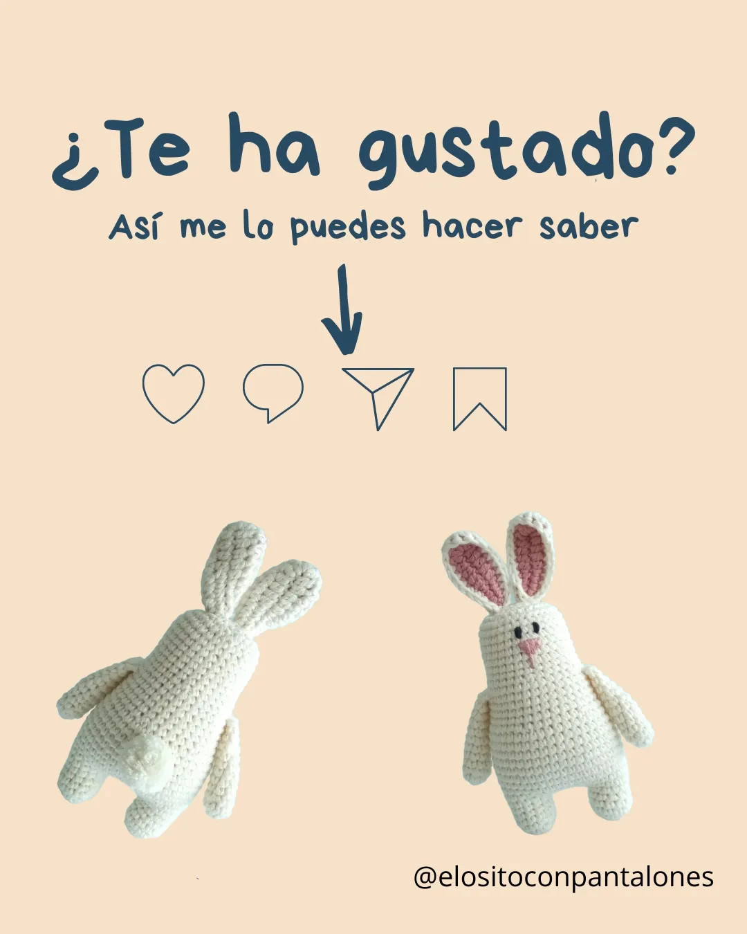 Patrón de Conejito Amigurumi Blanco y Rosa - Tutorial Paso a Paso