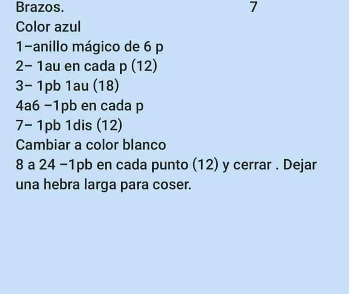 Patrón de Conejo Amigurumi Azul y Crema