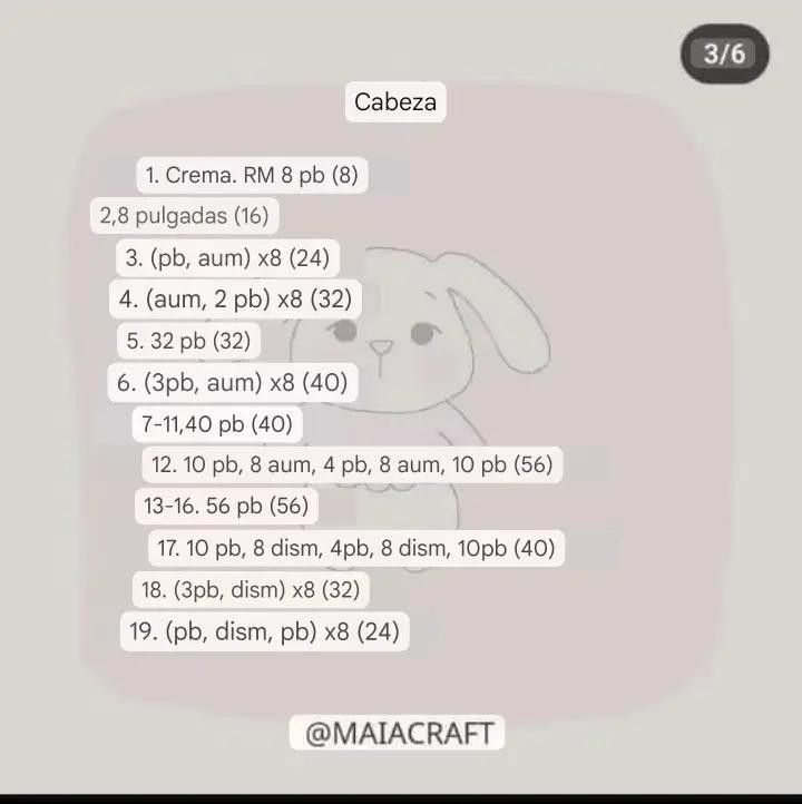 Patrón de conejo amigurumi con top azul