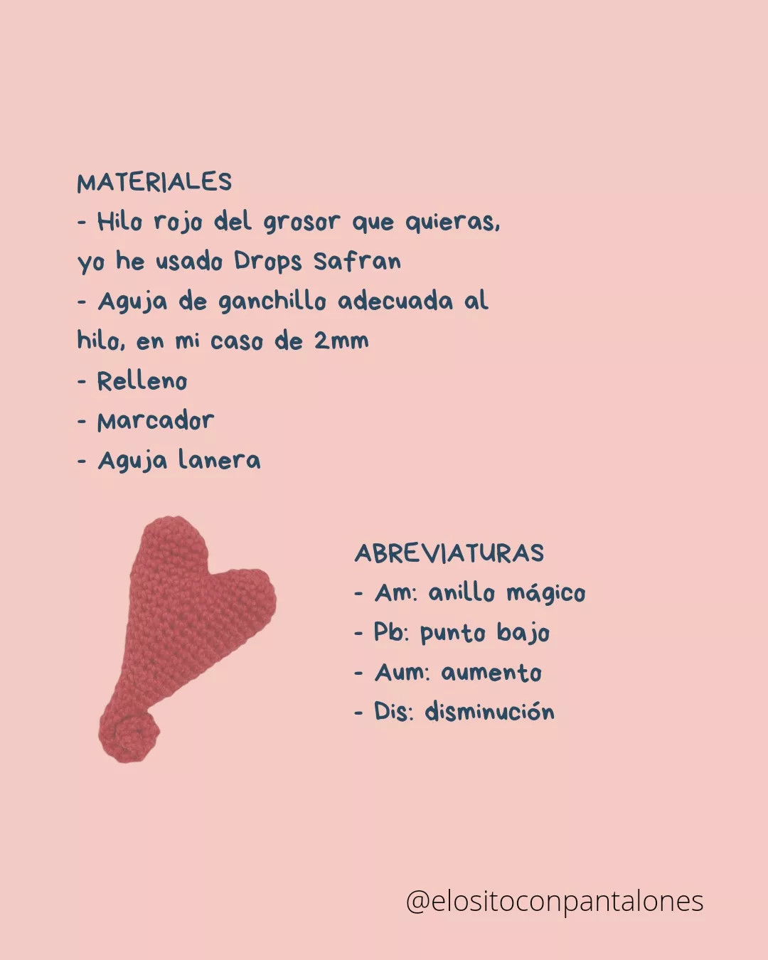 Patrón de Corazón Enrollado Móc Len