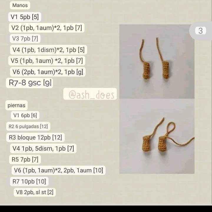 Patrón de crochet amigurumi Jerry pequeño