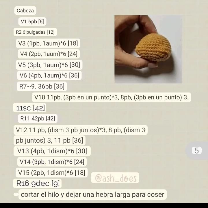 Patrón de crochet amigurumi Jerry pequeño