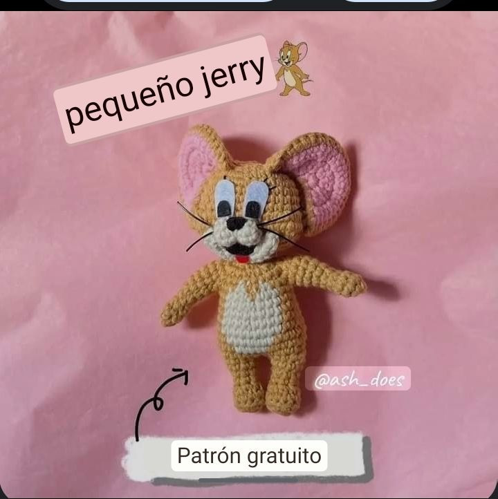 Patrón de crochet amigurumi Jerry pequeño