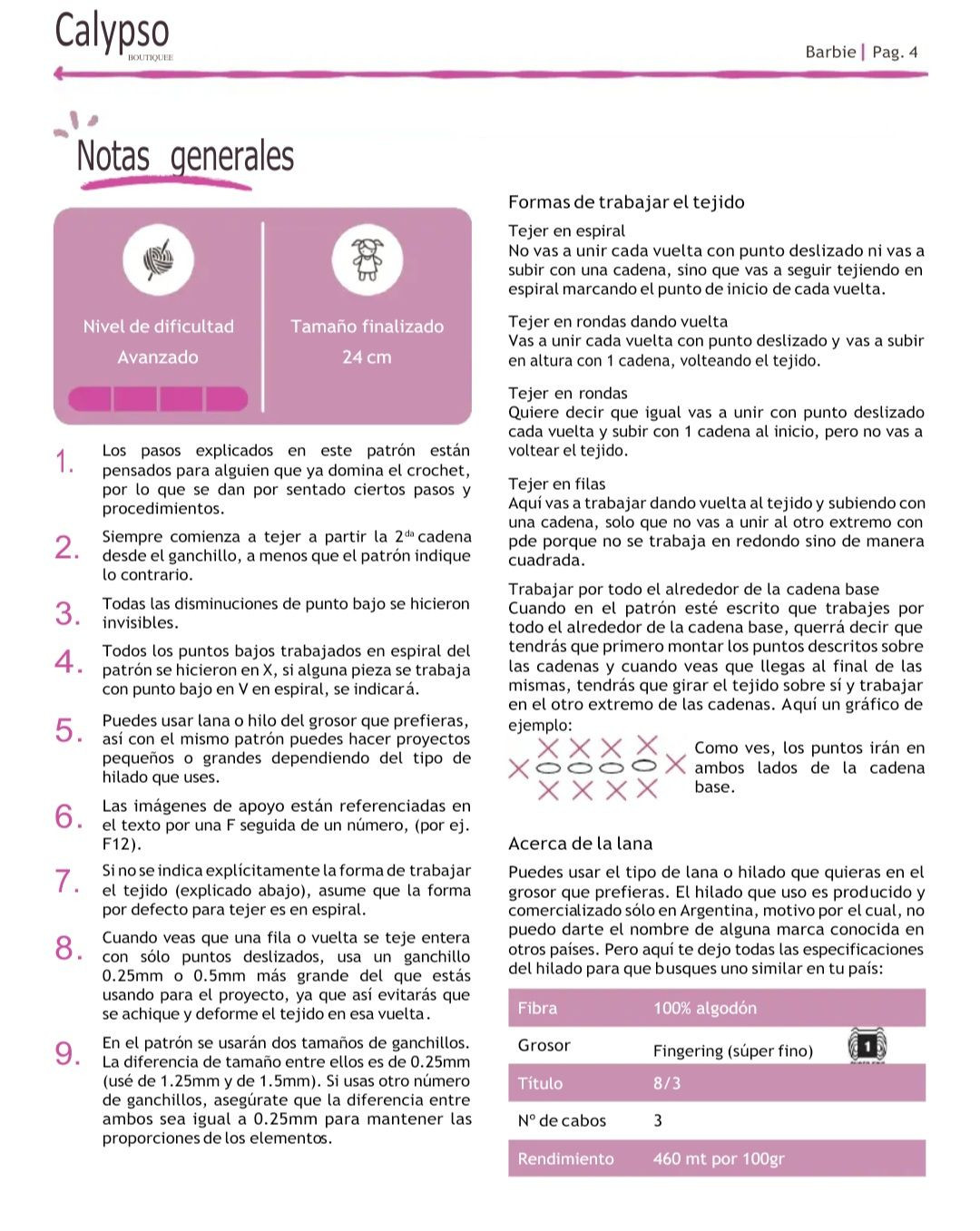 Patrón de Crochet Barbie: Muñeca Amigurumi con Vestido a Cuadros Rosa y Rubia