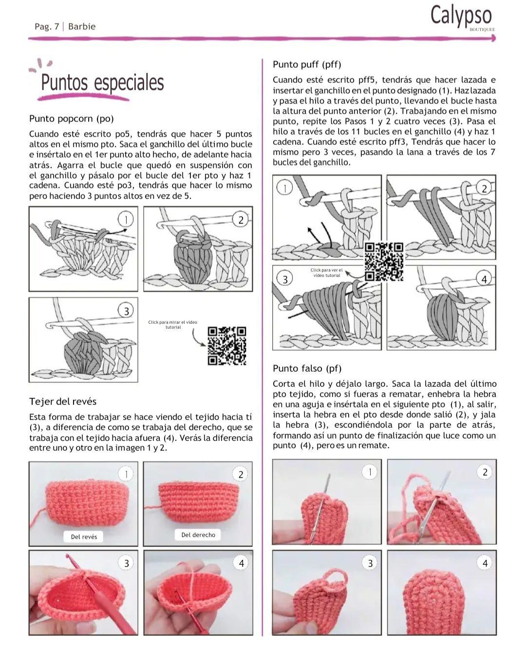 Patrón de Crochet Barbie: Muñeca Amigurumi con Vestido a Cuadros Rosa y Rubia