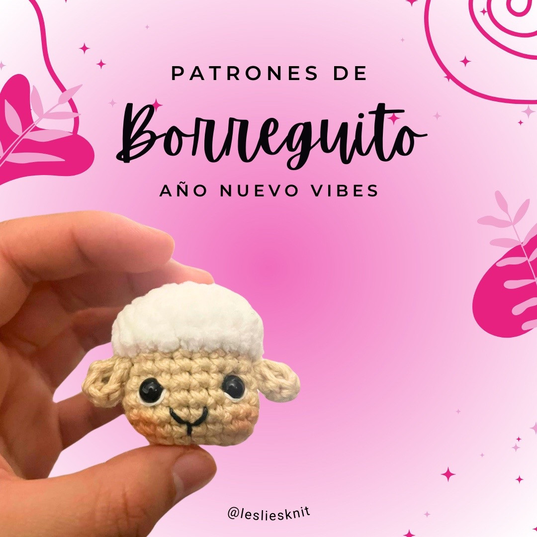 Patrón de Crochet Borreguito Amigurumi Año Nuevo