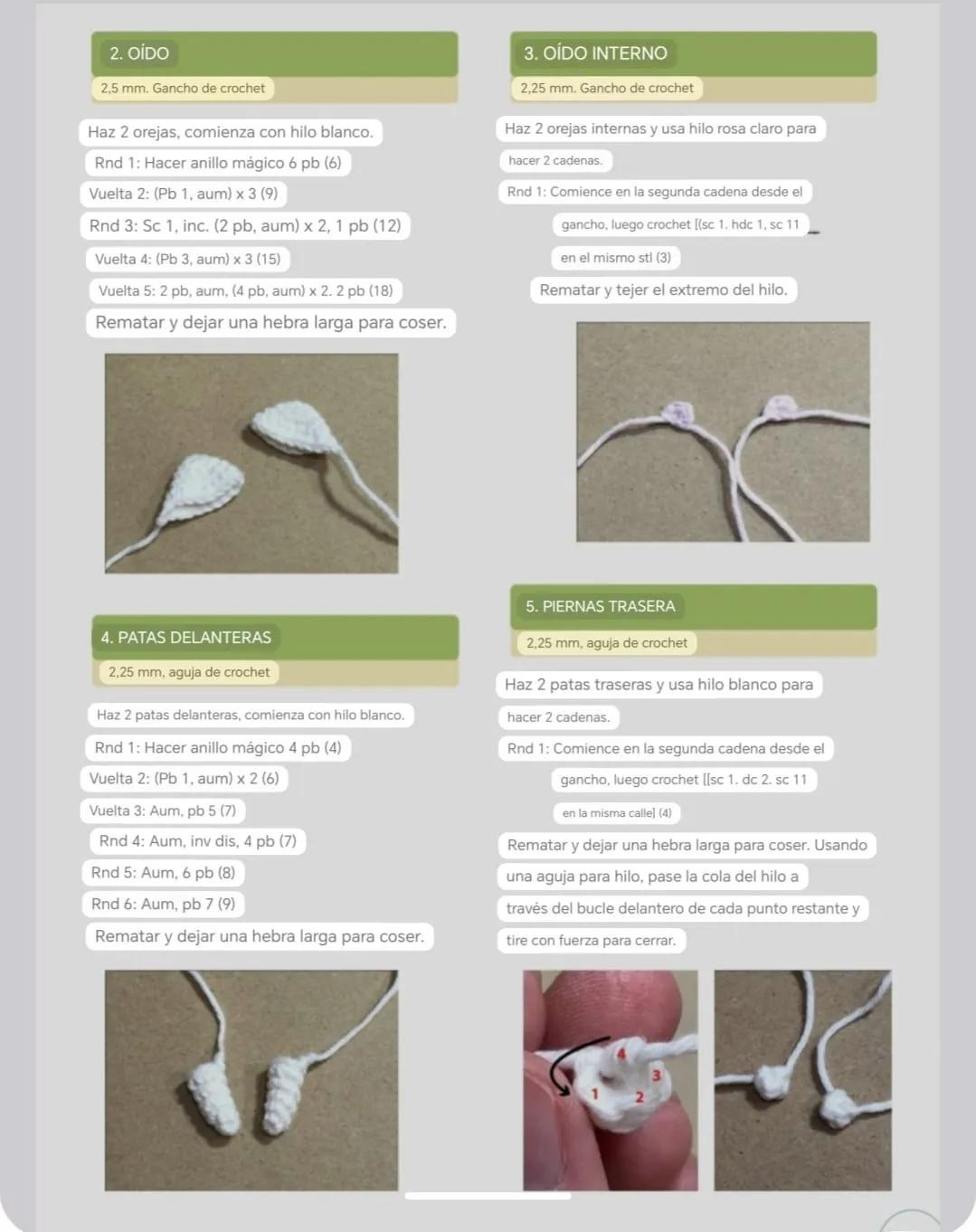 Patron de crochet Gatito blanco Kitty con collar azul