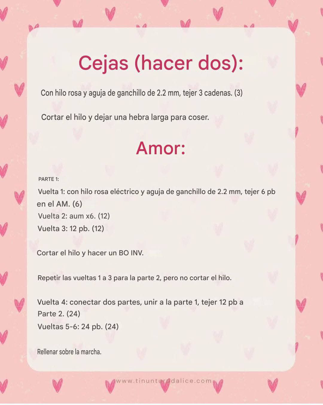 Patron de crochet gratis: Gazo rosa Adore-a-Bear con corazon