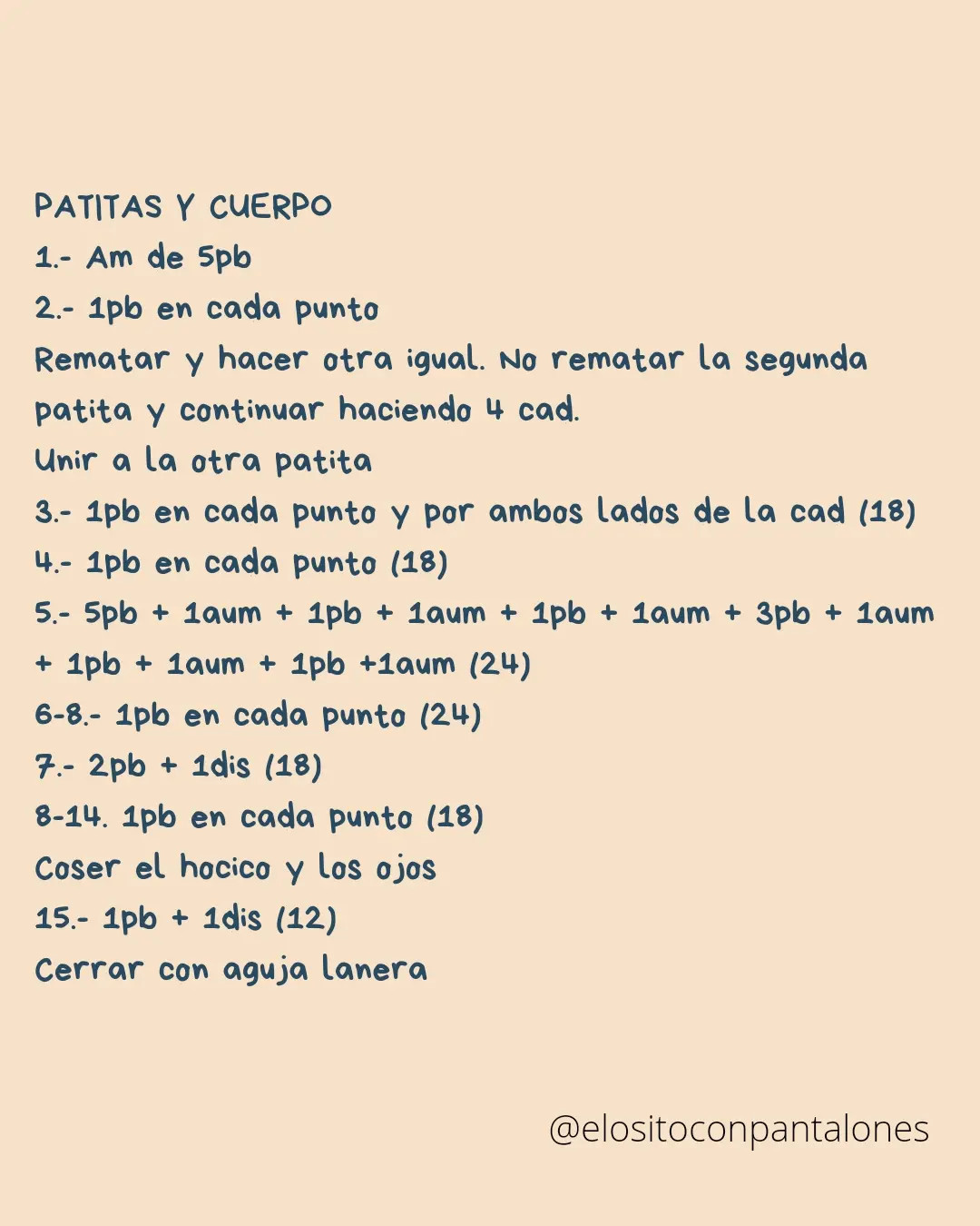 Patrón de Crochet Gratis: Mini Osito Marrón (Amigurumi)