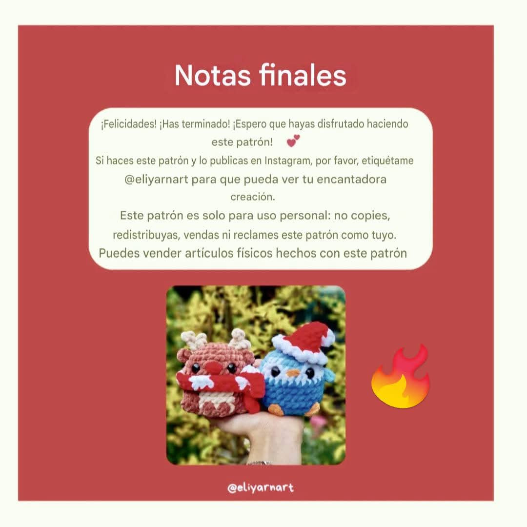 Patrón de crochet gratuito: Reno y Pingüino de Navidad