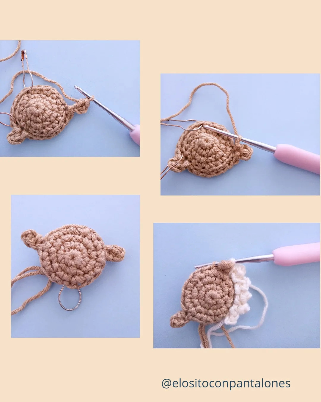 Patrón de Crochet para Imán Ovejita: Guía Paso a Paso con Materiales y Abreviaturas