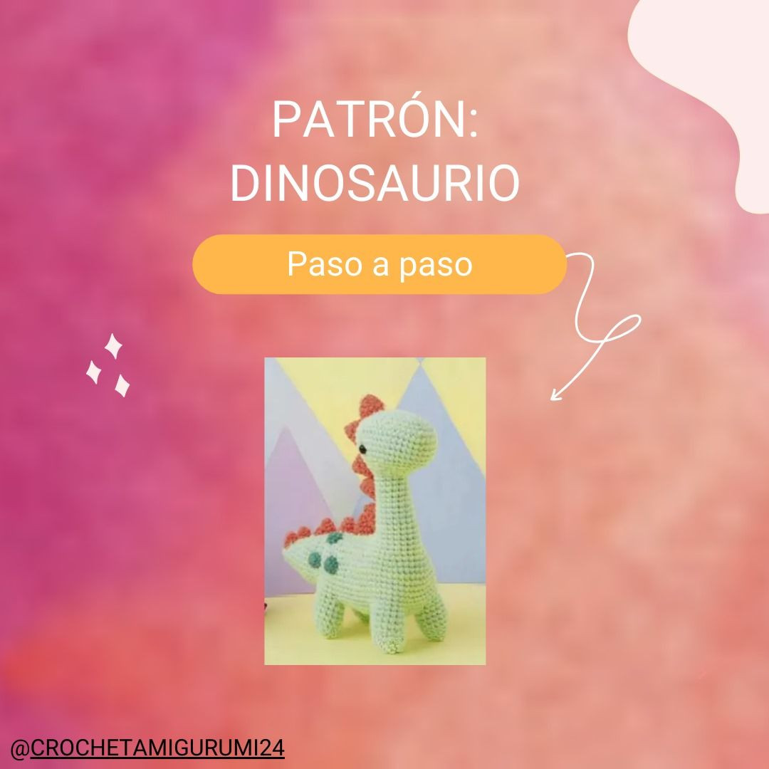 Patrón de Dinosaurio Móc Len: Hướng Dẫn Chi Tiết Từng Bước