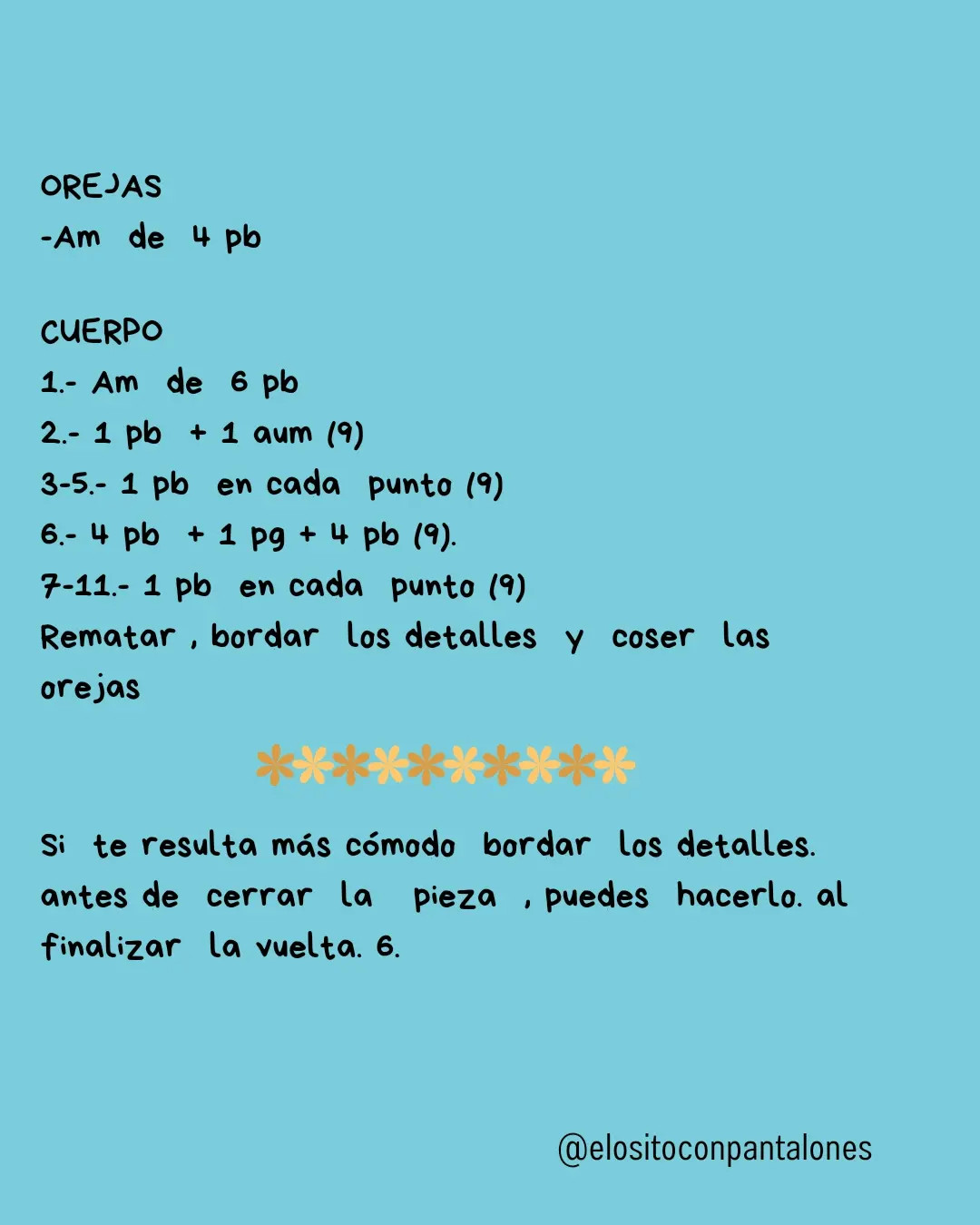 Patrón de funda para lápiz con diseño de oso