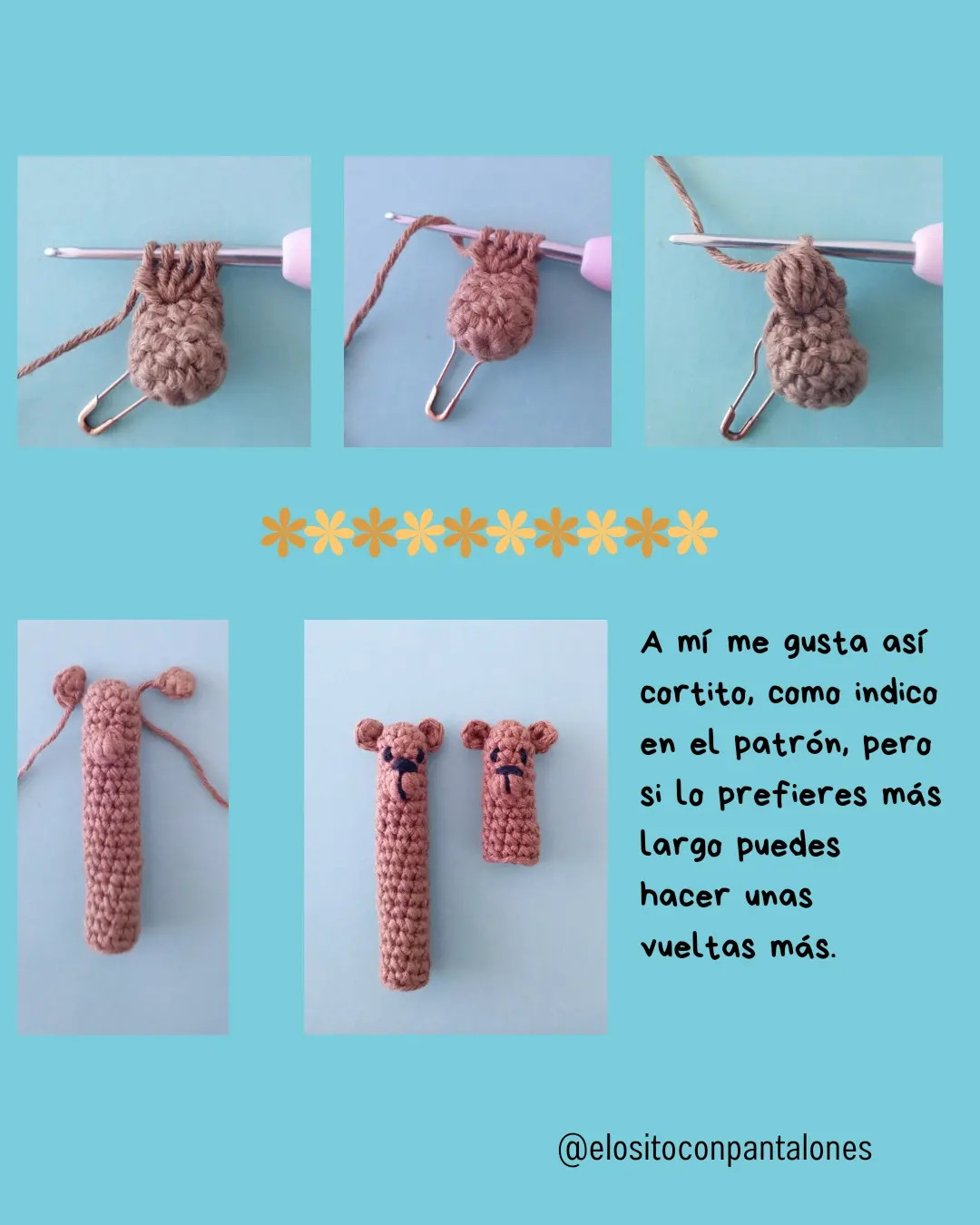 Patrón de funda para lápiz con diseño de oso