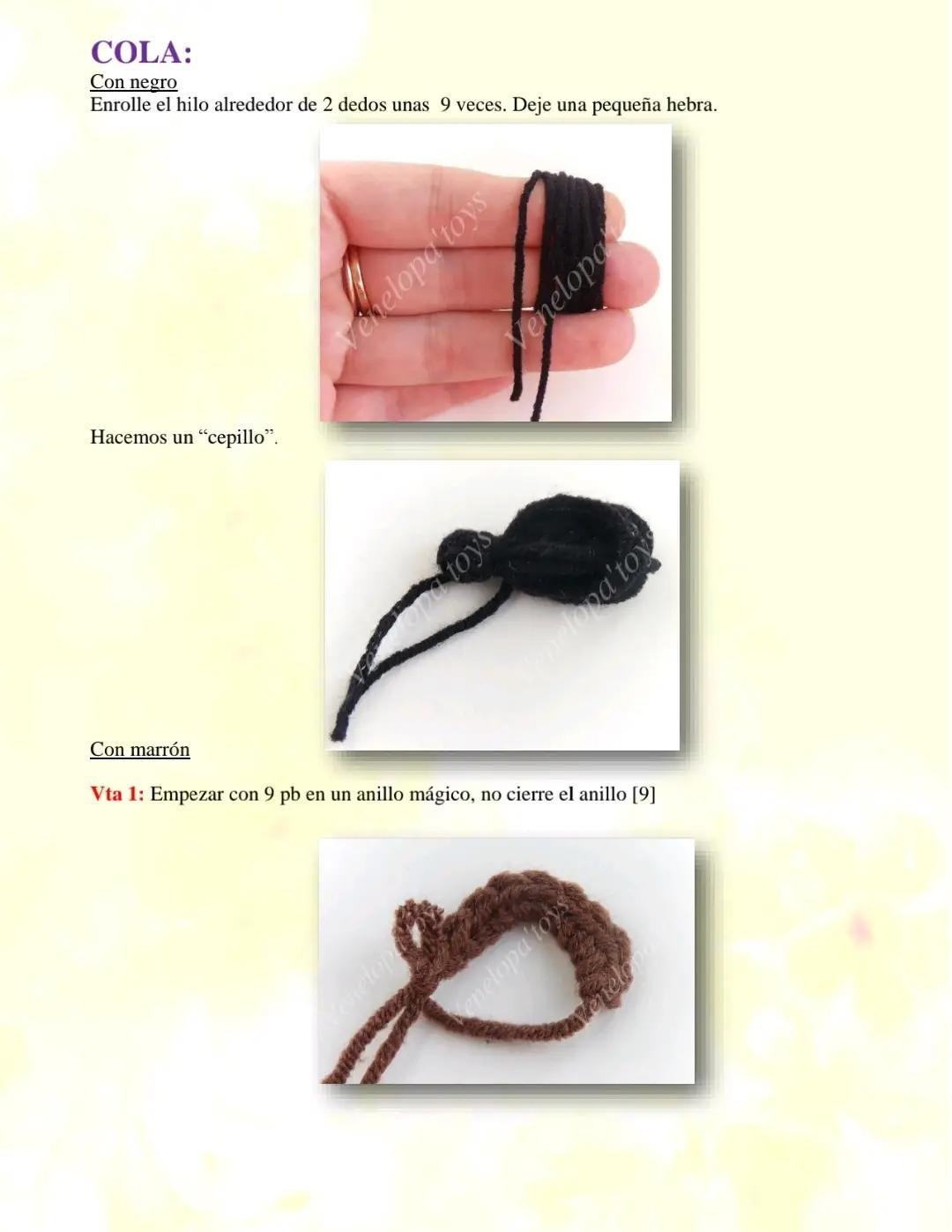 Patrón de gacela amigurumi amarillo y naranja