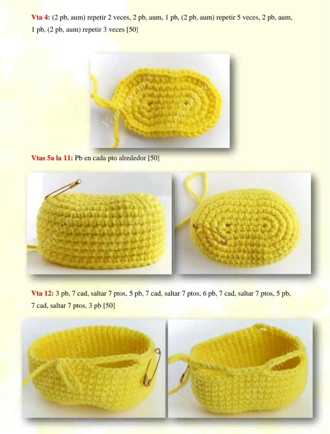 Patrón de gacela amigurumi amarillo y naranja