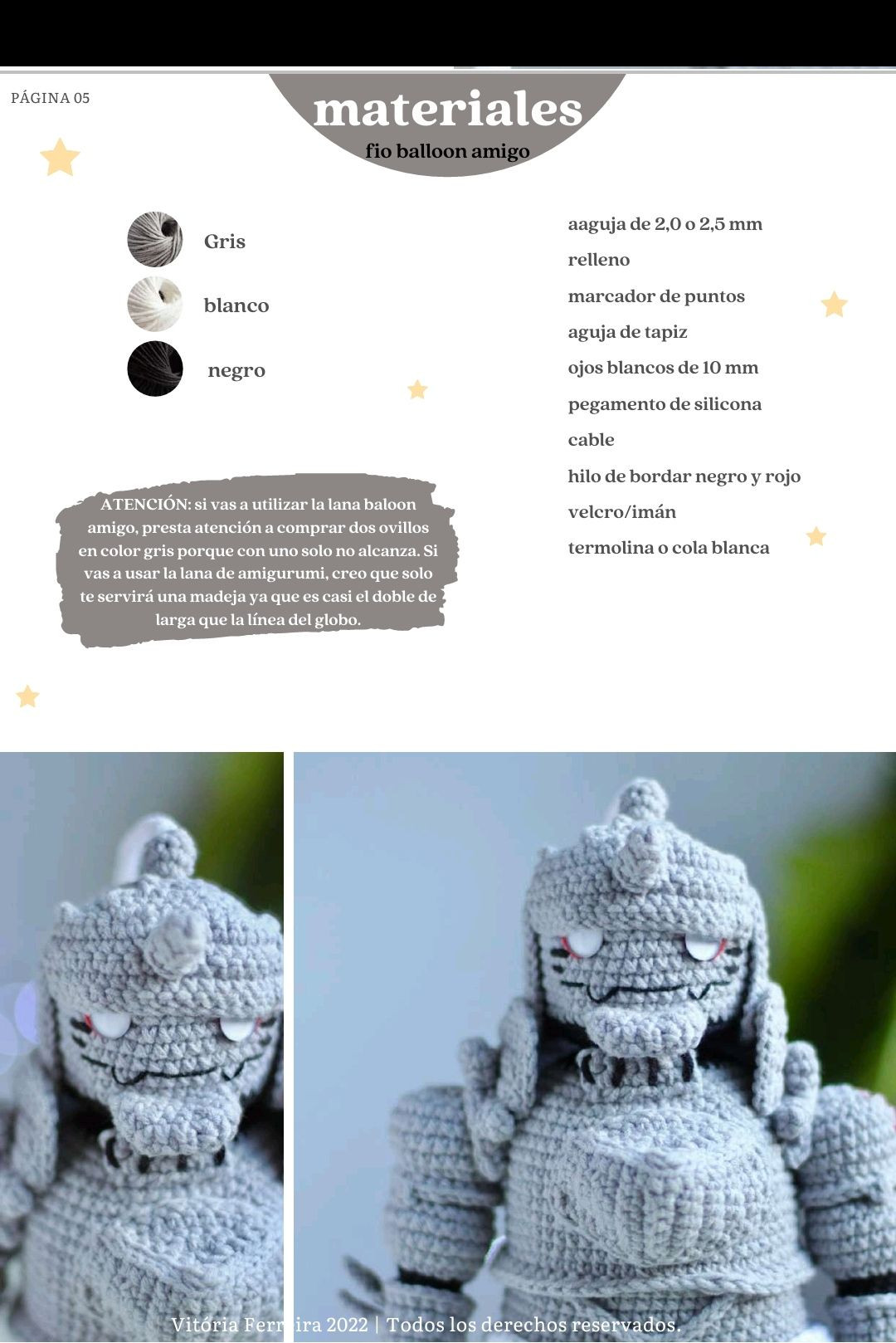 Patrón de ganchillo Alphonse Elric Fullmetal Alchemist