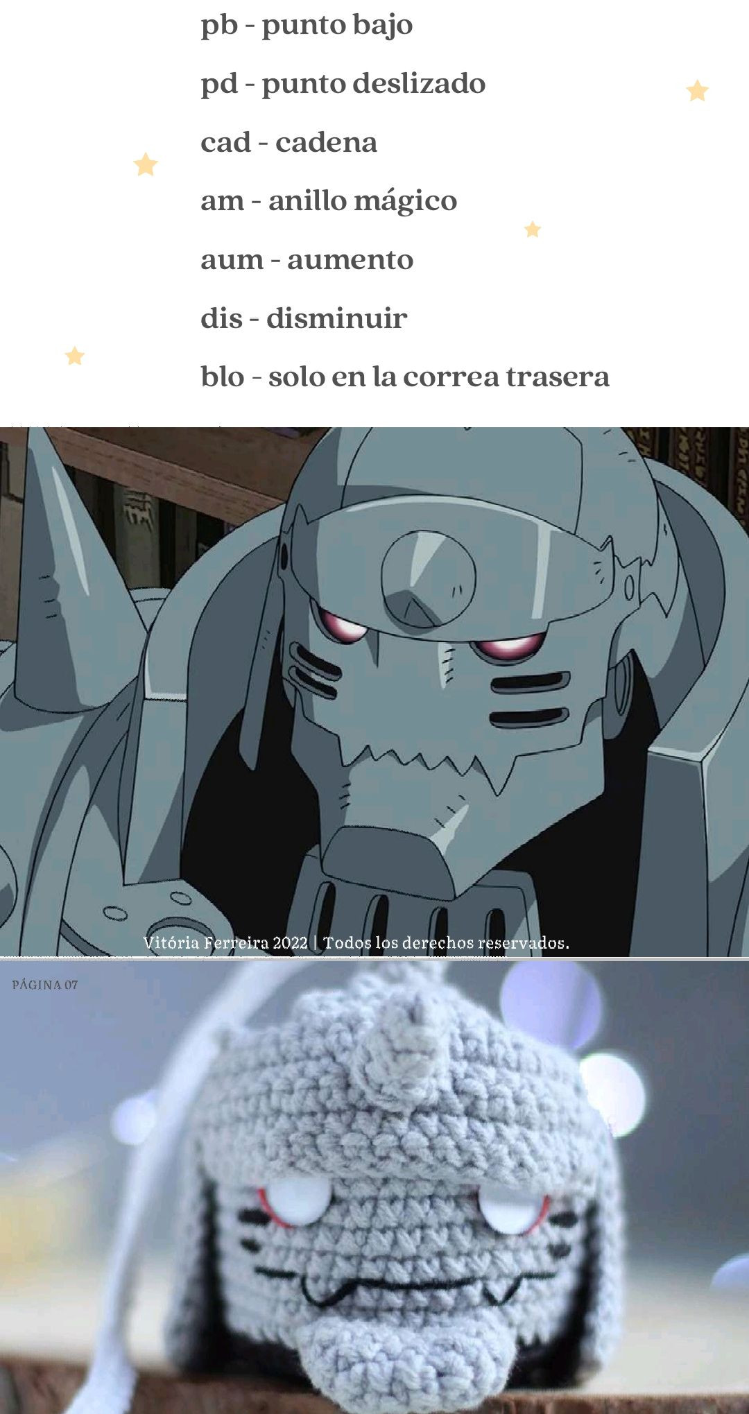 Patrón de ganchillo Alphonse Elric Fullmetal Alchemist