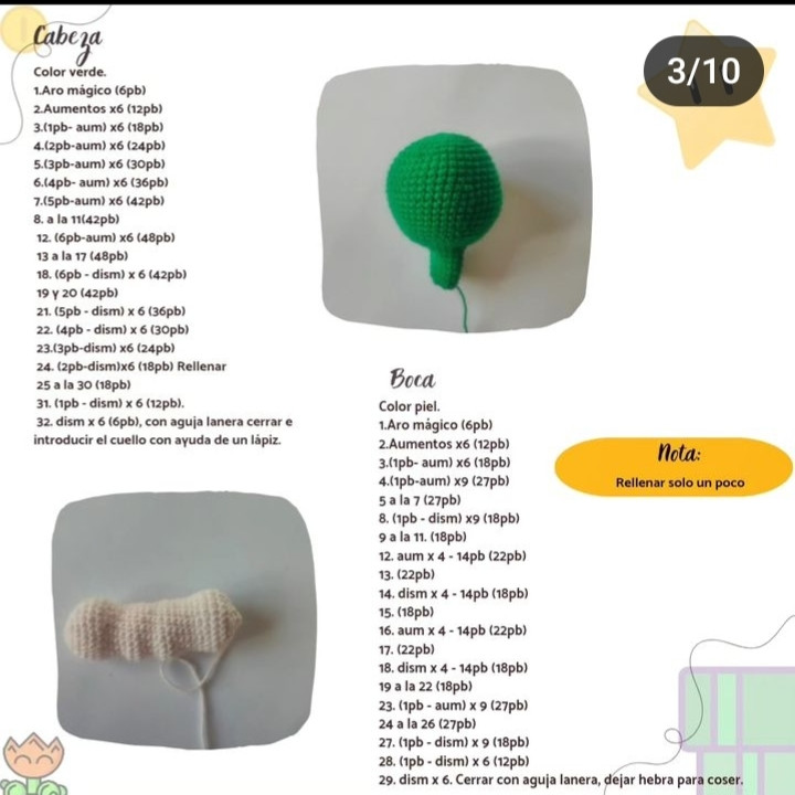 Patrón de ganchillo Bowser: Amigurumi completo paso a paso