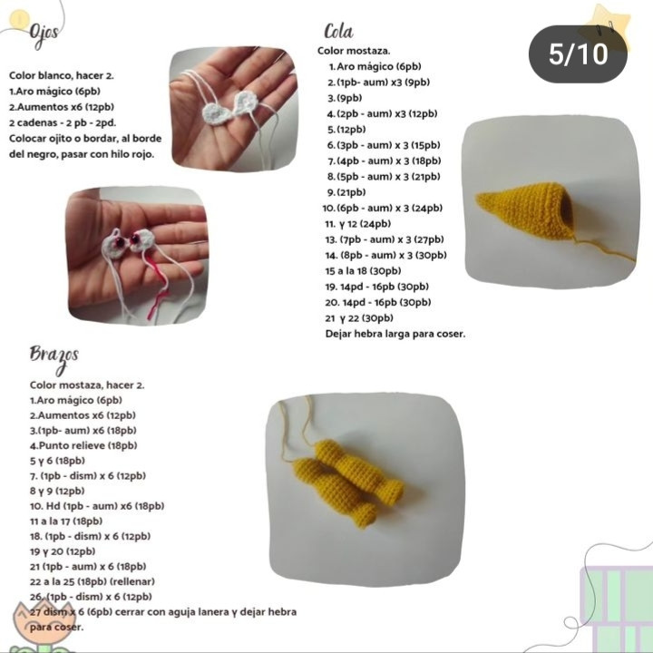 Patrón de ganchillo Bowser: Amigurumi completo paso a paso