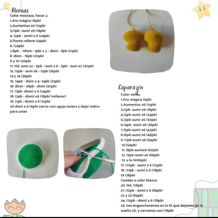Patrón de ganchillo Bowser: Amigurumi completo paso a paso