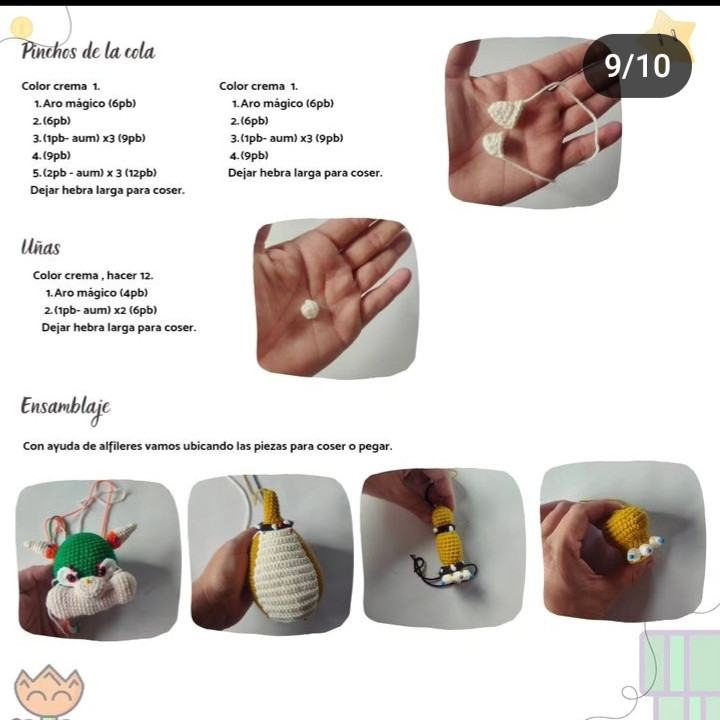 Patrón de ganchillo Bowser: Amigurumi completo paso a paso