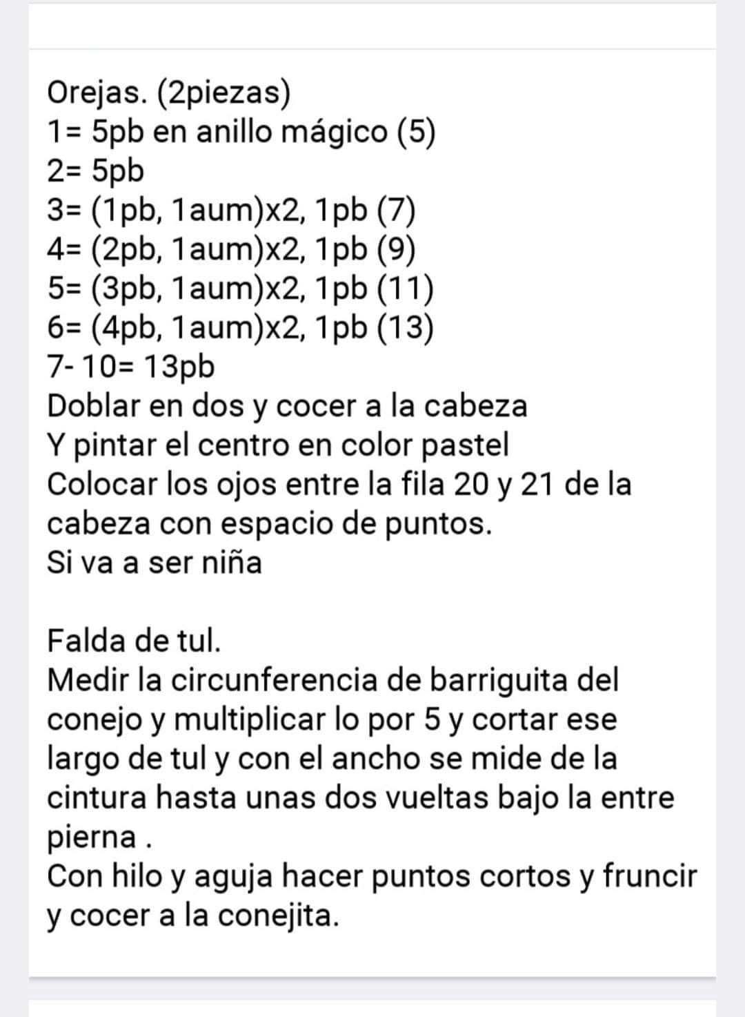 Patrón de Ganchillo: Conejito Amigurumi con Globos y Tul